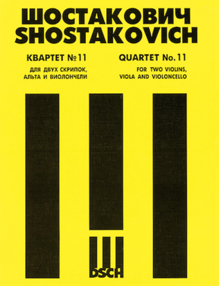 Book cover for String Quartet No. 11, Op. 122