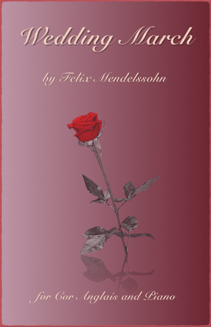 Wedding March by Mendelssohn, for Solo Cor Anglais (English Horn) and Piano English Horn scores gallery preview page 1