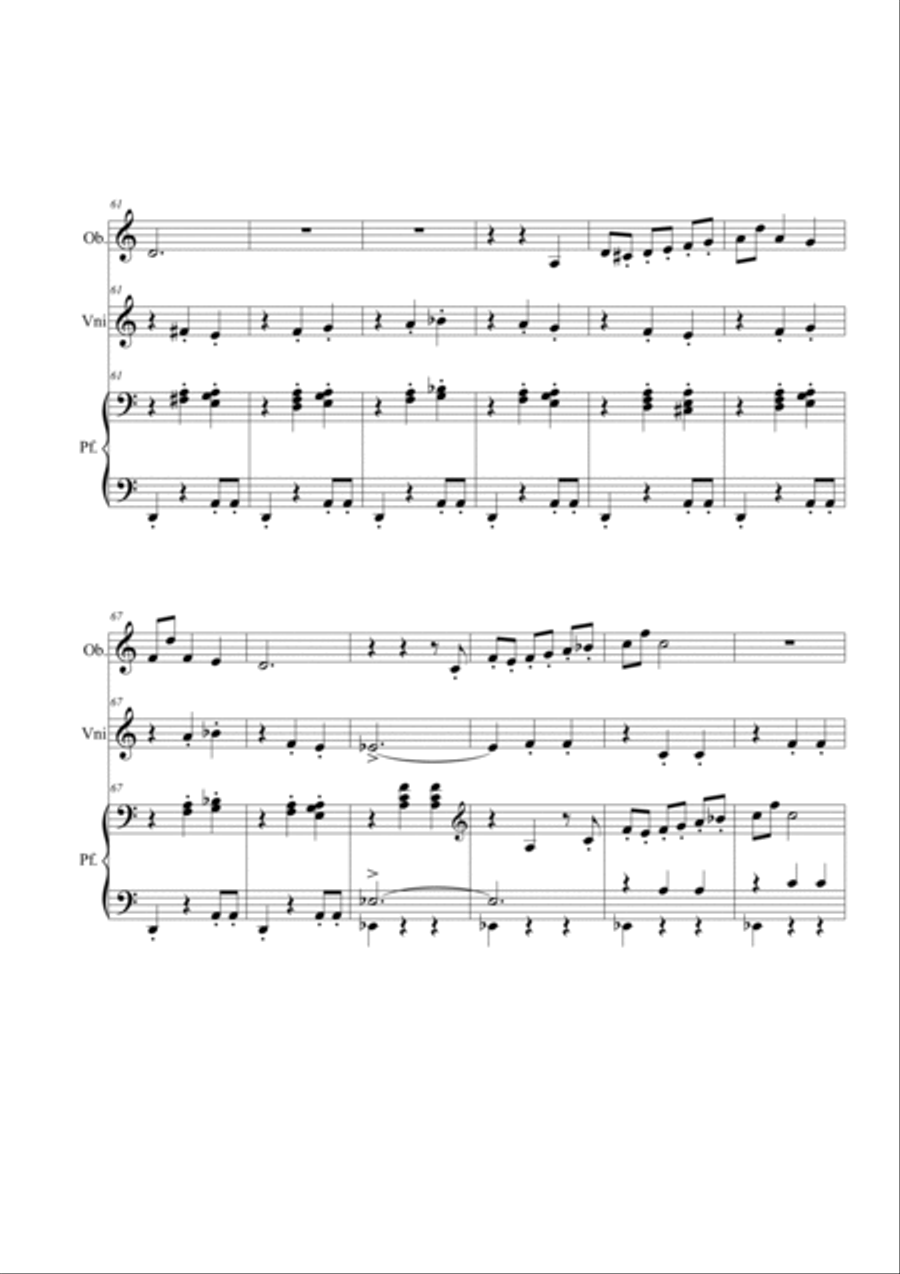 Anitra's Dance. Trio Small Ensemble scores gallery preview page 6