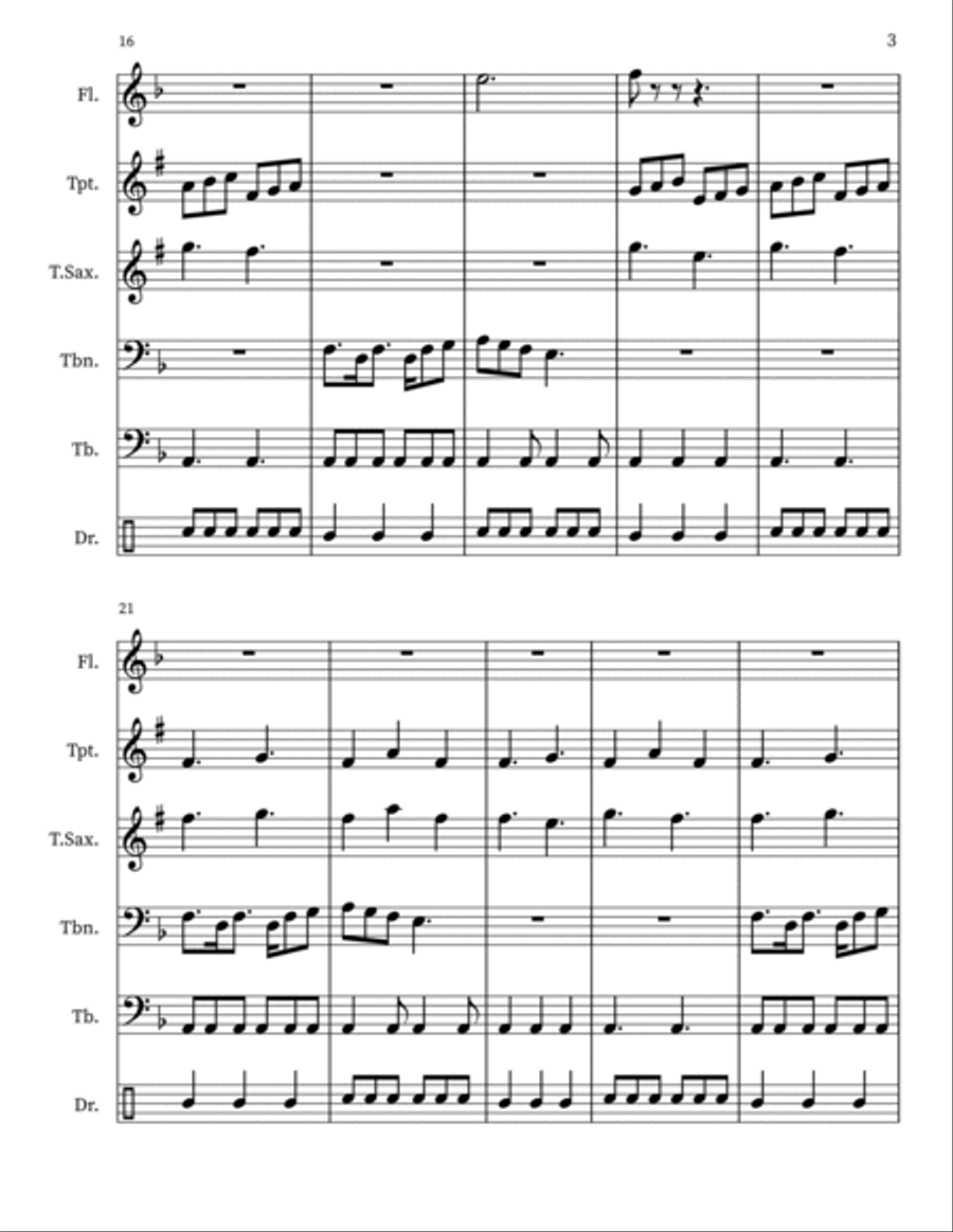Stormy Seas Small Ensemble scores gallery preview page 3