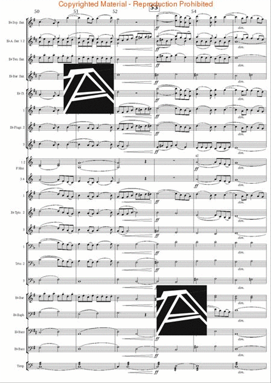 Jupiter Hymn (from The Planets) Concert Band scores gallery preview page 10