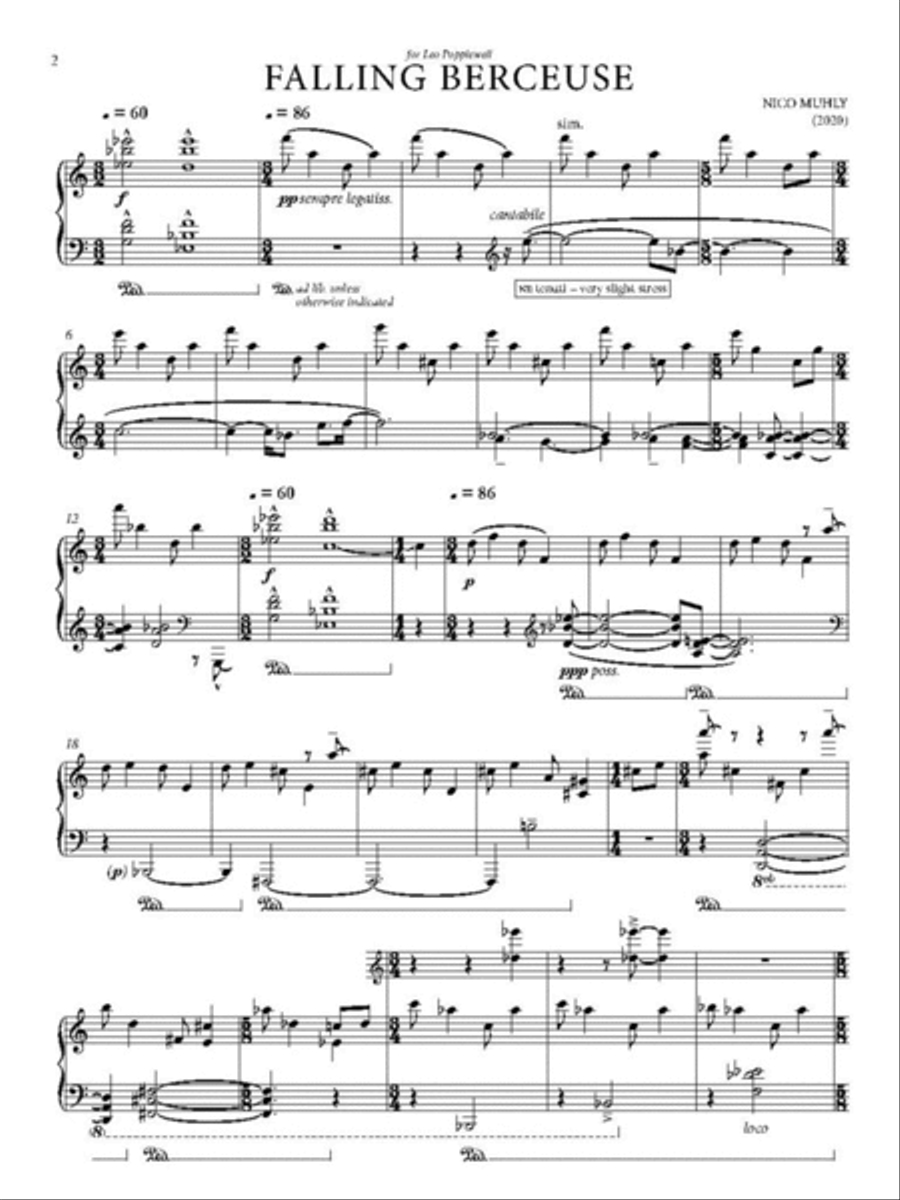 Falling Berceuse Piano Solo scores gallery preview page 2