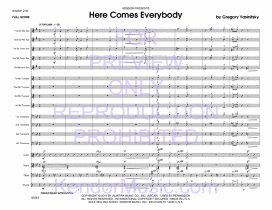 Here Comes Everybody Jazz Ensemble scores gallery preview page 2