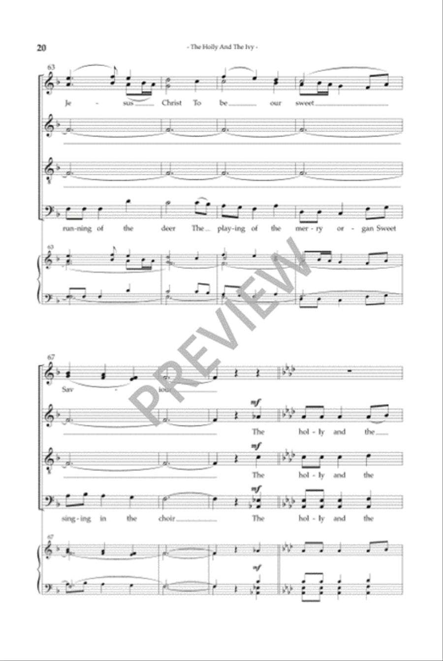 Christmas Carols, Volume 2 SSAATTBB scores gallery preview page 20