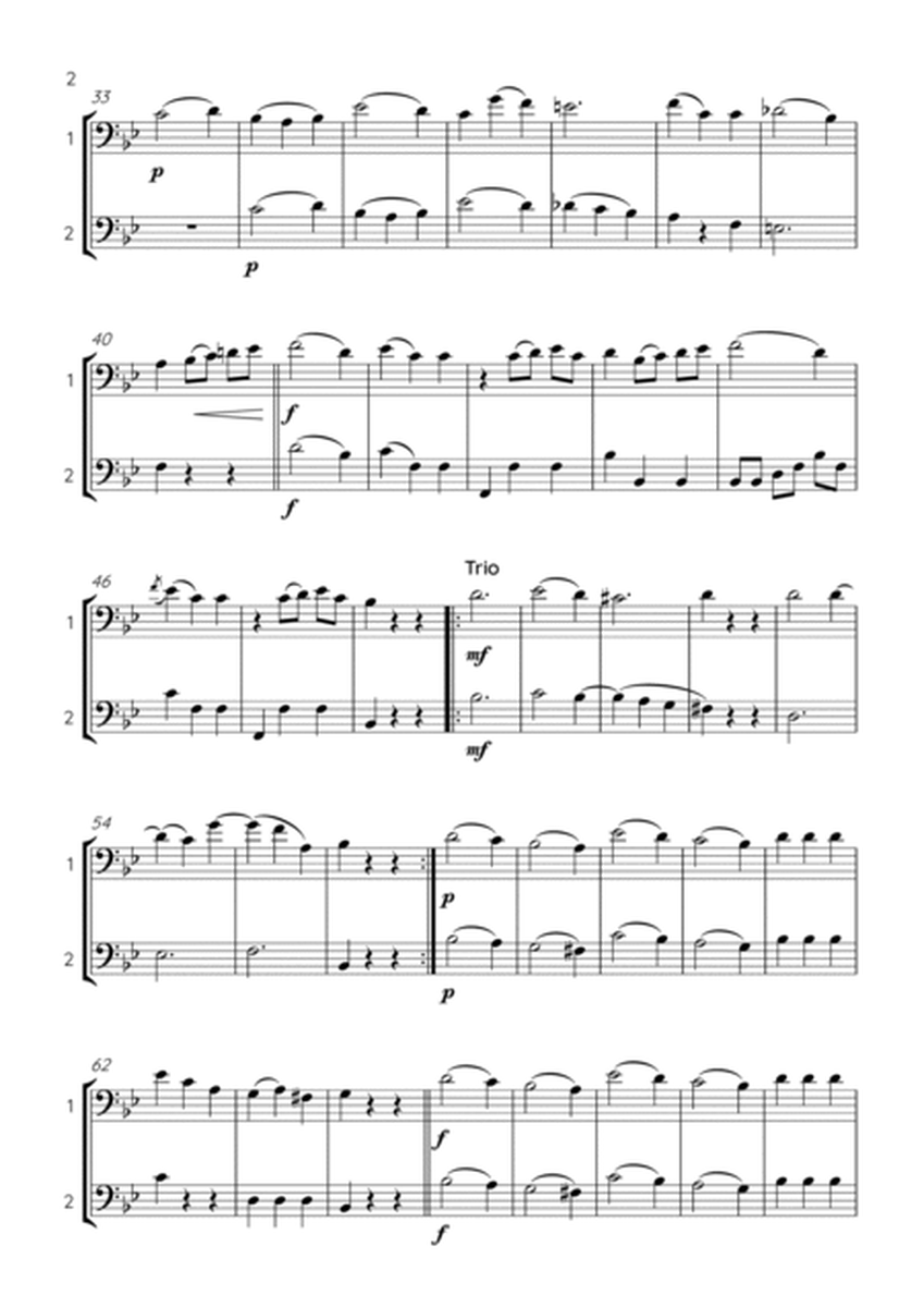 Mozart K. 487 No. 2 - trombone duet / euphonium duet image number null