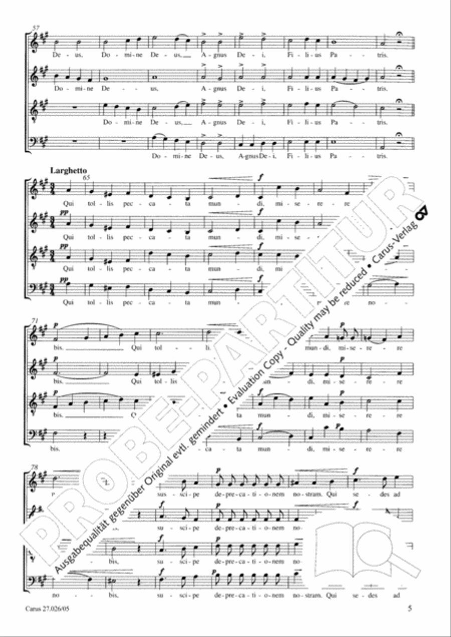 Mass in A minor Mass in A minor 4-Part scores gallery preview page 6