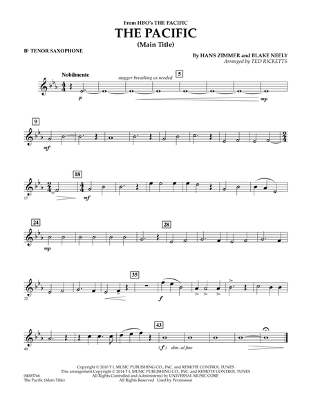 The Pacific (Main Title) - Bb Tenor Saxophone