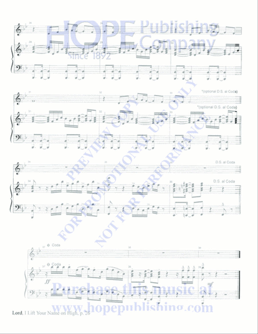 Praise Him with Instruments Orchestra scores gallery preview page 28