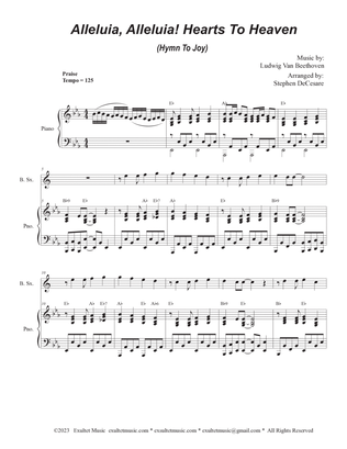 Book cover for Alleluia, Alleluia! Hearts To Heaven (Baritone Sax and Piano)