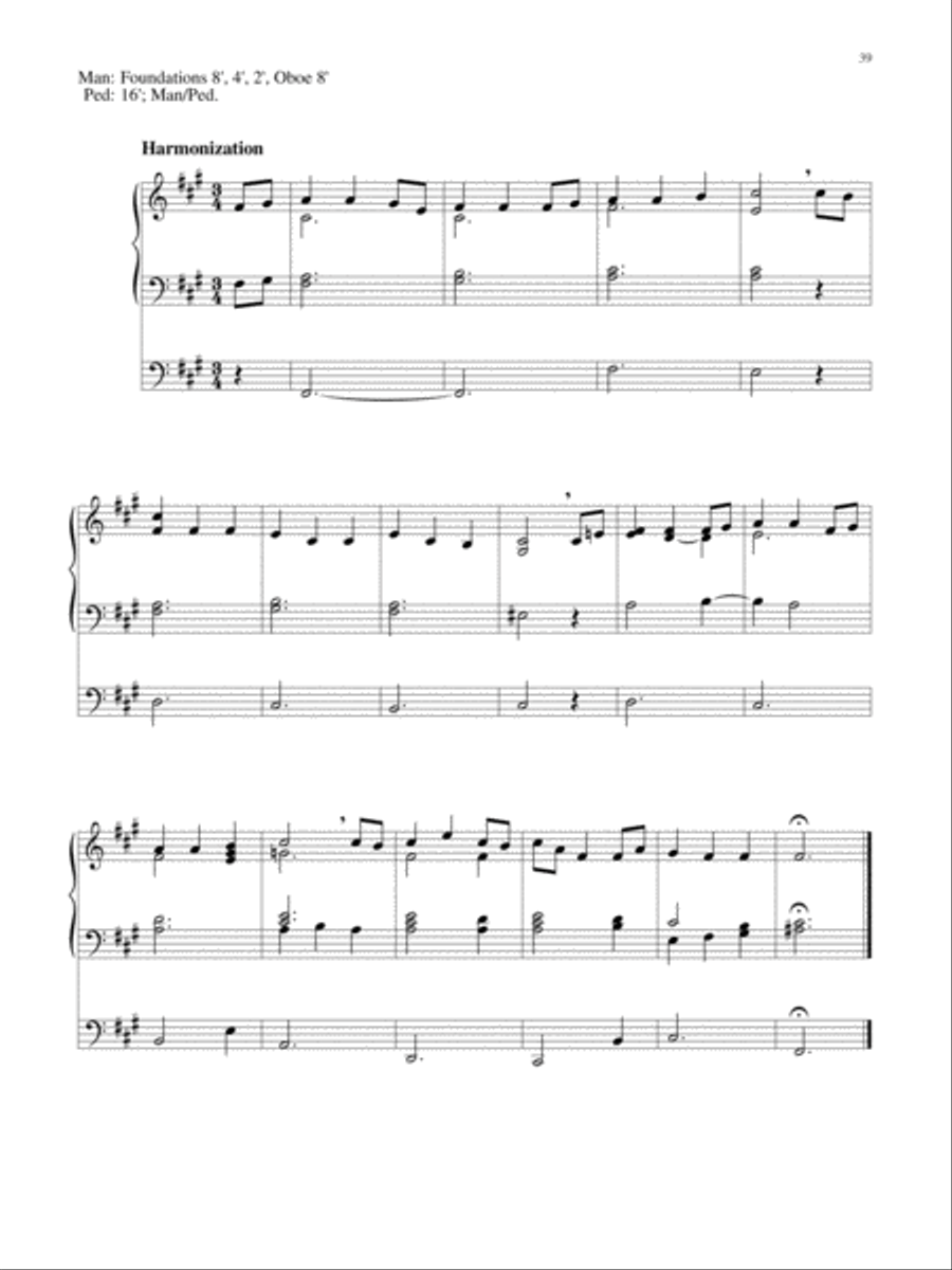 Wondrous Birth Seven Hymn Settings for Organ Organ Solo scores gallery preview page 40