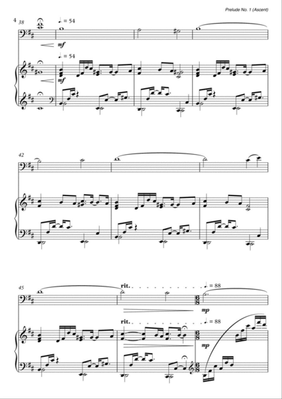 Prelude No.1 (Ascent) String Duet scores gallery preview page 4