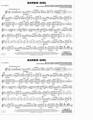 Barbie Girl (arr. Paul Murtha) - Bb Clarinet