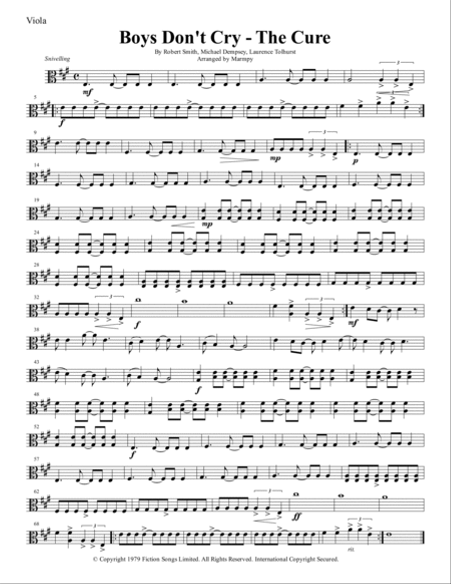 Boys Don't Cry Boys Don't Cry String Quartet scores gallery preview page 3