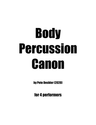 Body Percussion Canon
