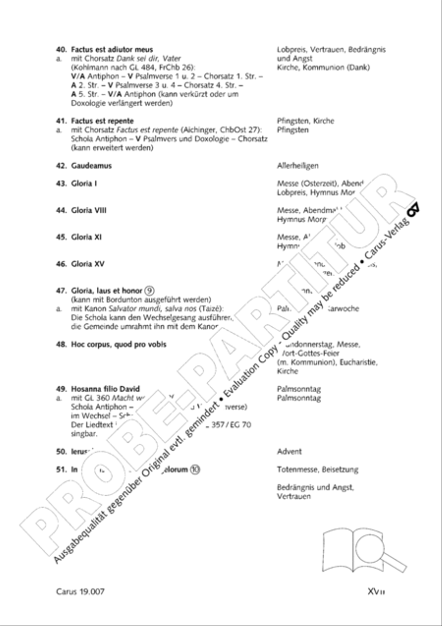 In hymnis et canticis. Gregorian chant collection Choir scores gallery preview page 18