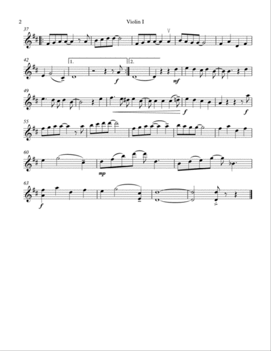 Santa Claus Is Comin' To Town String Quartet scores gallery preview page 2
