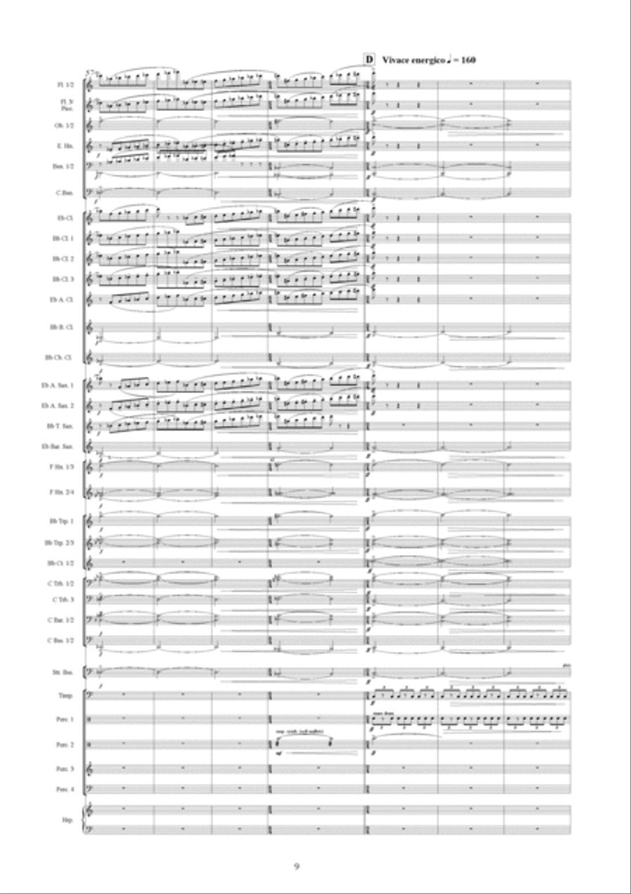 Symphonic Variations Concert Band scores gallery preview page 10