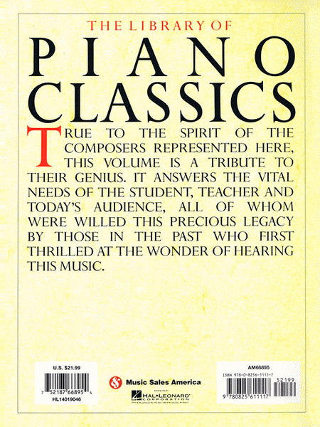 Library of Piano Classics by Various Piano Solo - Sheet Music