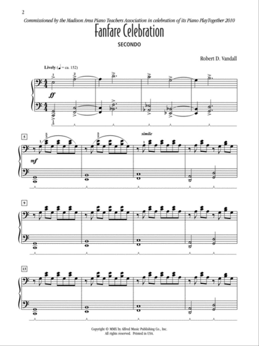 Fanfare Celebration Small Ensemble scores gallery preview page 2