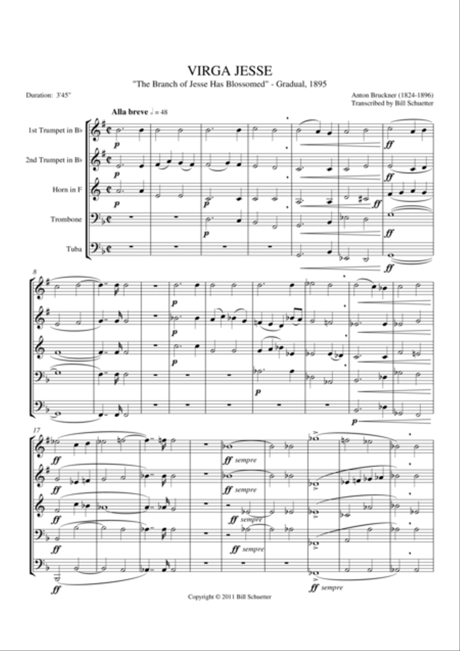 Virga Jesse Virga Jesse Brass Quintet scores gallery preview page 2