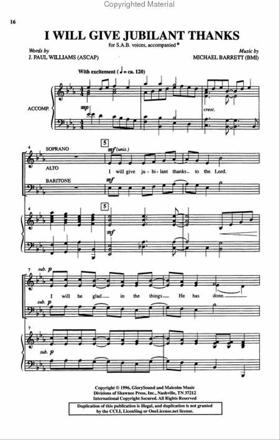 One Rehearsal Wonders, Volume 2 4-Part scores gallery preview page 3