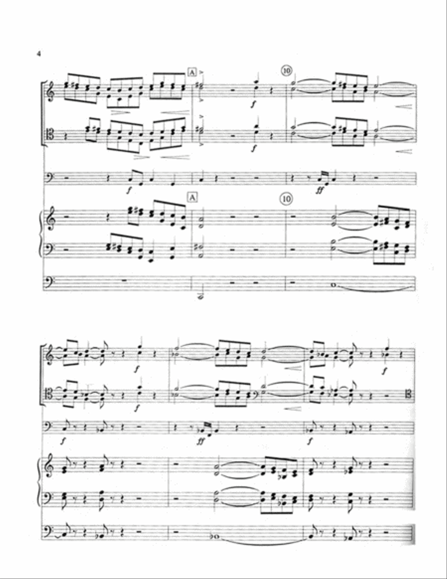 Suite for Organ, Brass and Timpani Trombone scores gallery preview page 3