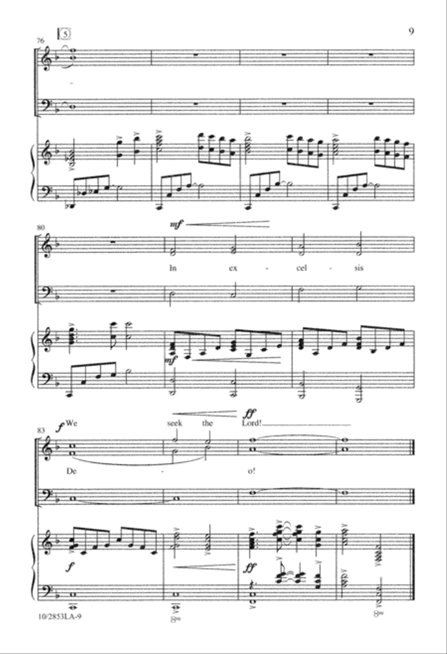 We Seek the Lord We Seek the Lord 3-Part scores gallery preview page 9
