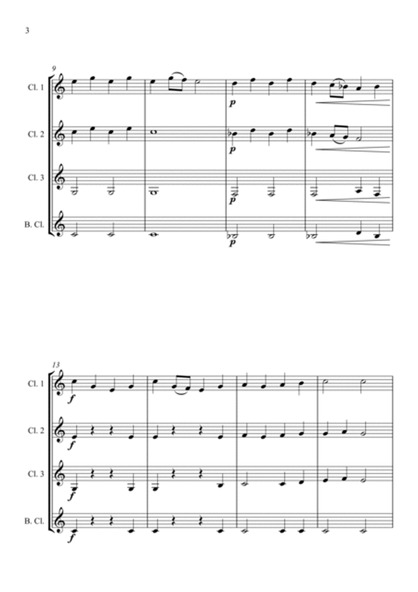 Kemp's Jig - Clarinet Quartet image number null