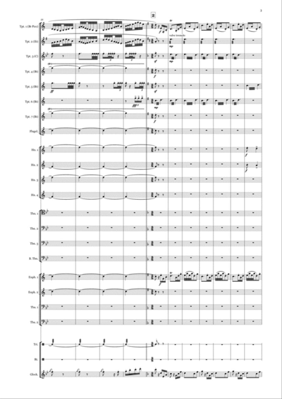 Pini di Roma Pini di Roma Brass Ensemble scores gallery preview page 3