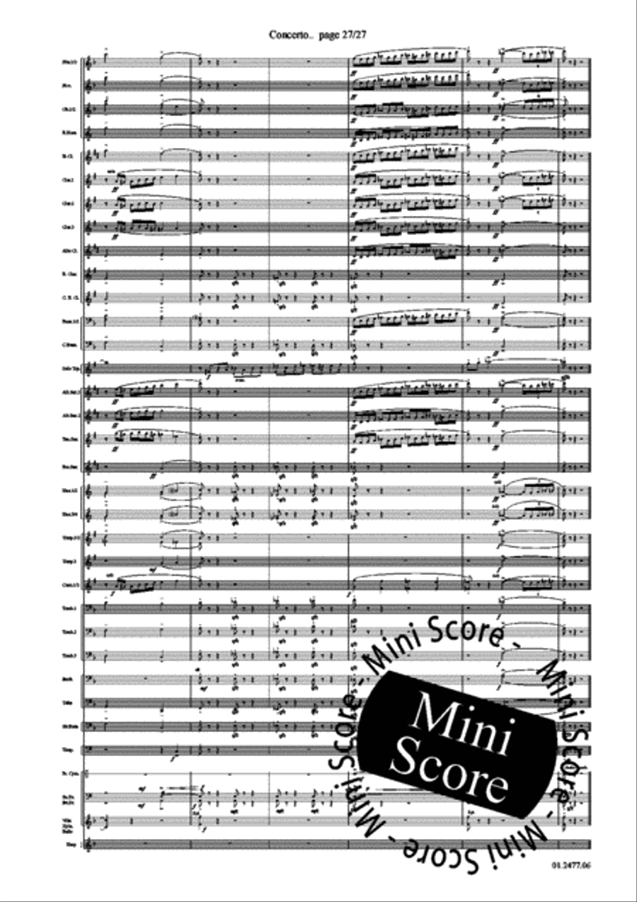Concerto for Trumpet part 1 Concert Band scores gallery preview page 31