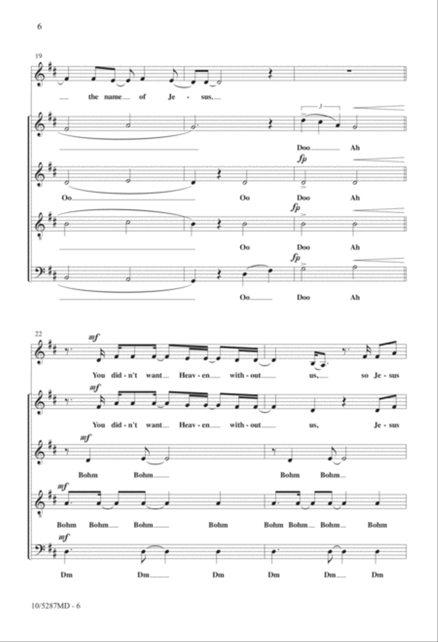 What a Beautiful Name 4-Part scores gallery preview page 6