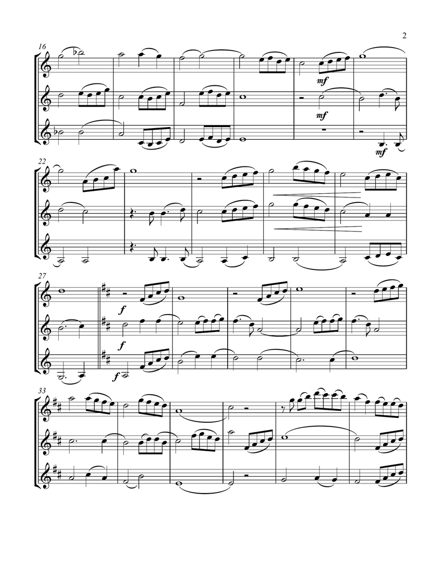 Beauty And The Beast by Celine Dion & Peabo Bryson Clarinet Trio - Digital Sheet Music page 3