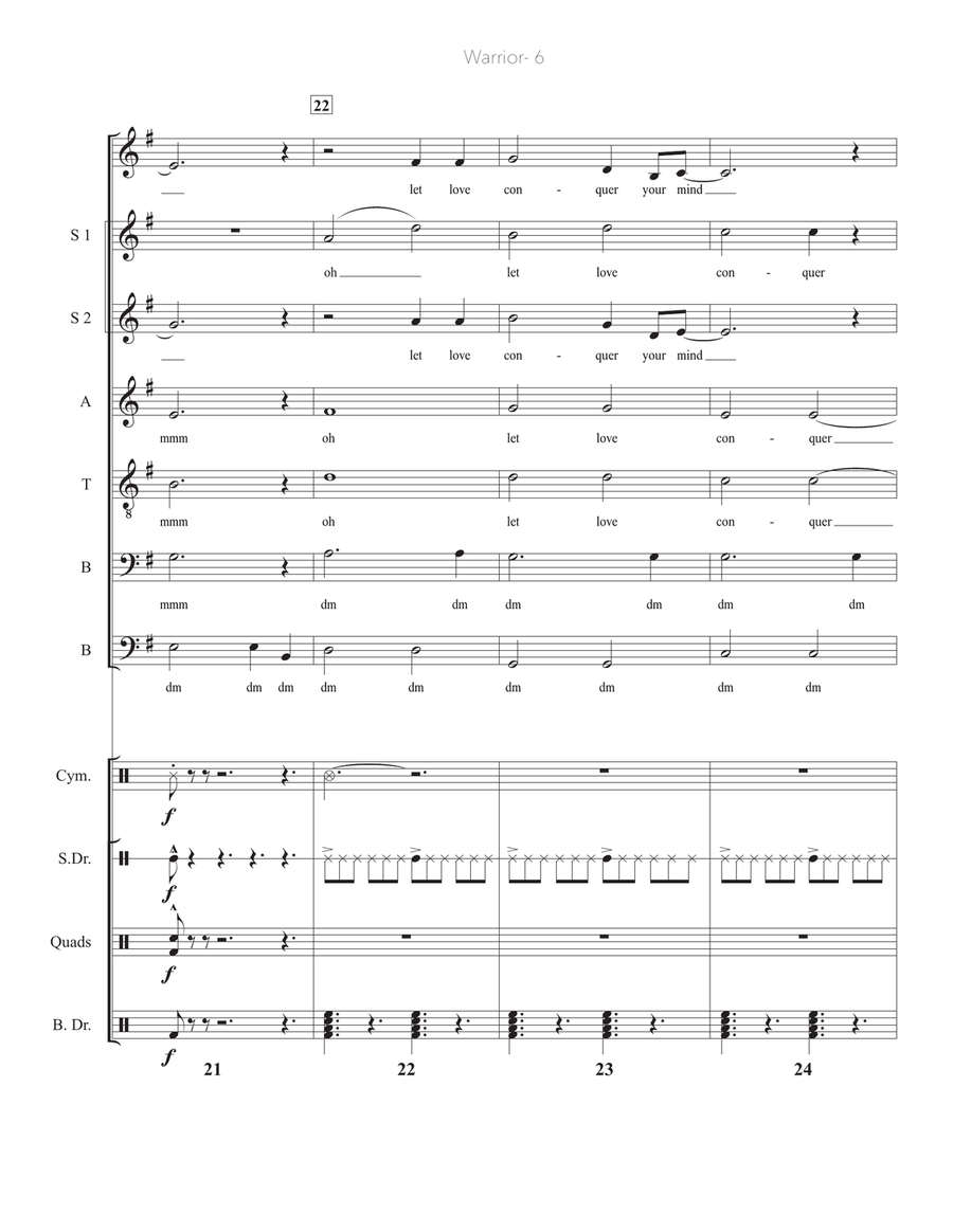 Warrior 4-Part scores gallery preview page 6