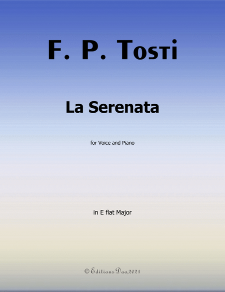 La Serenata,by Tosti,in E flat Major image number null