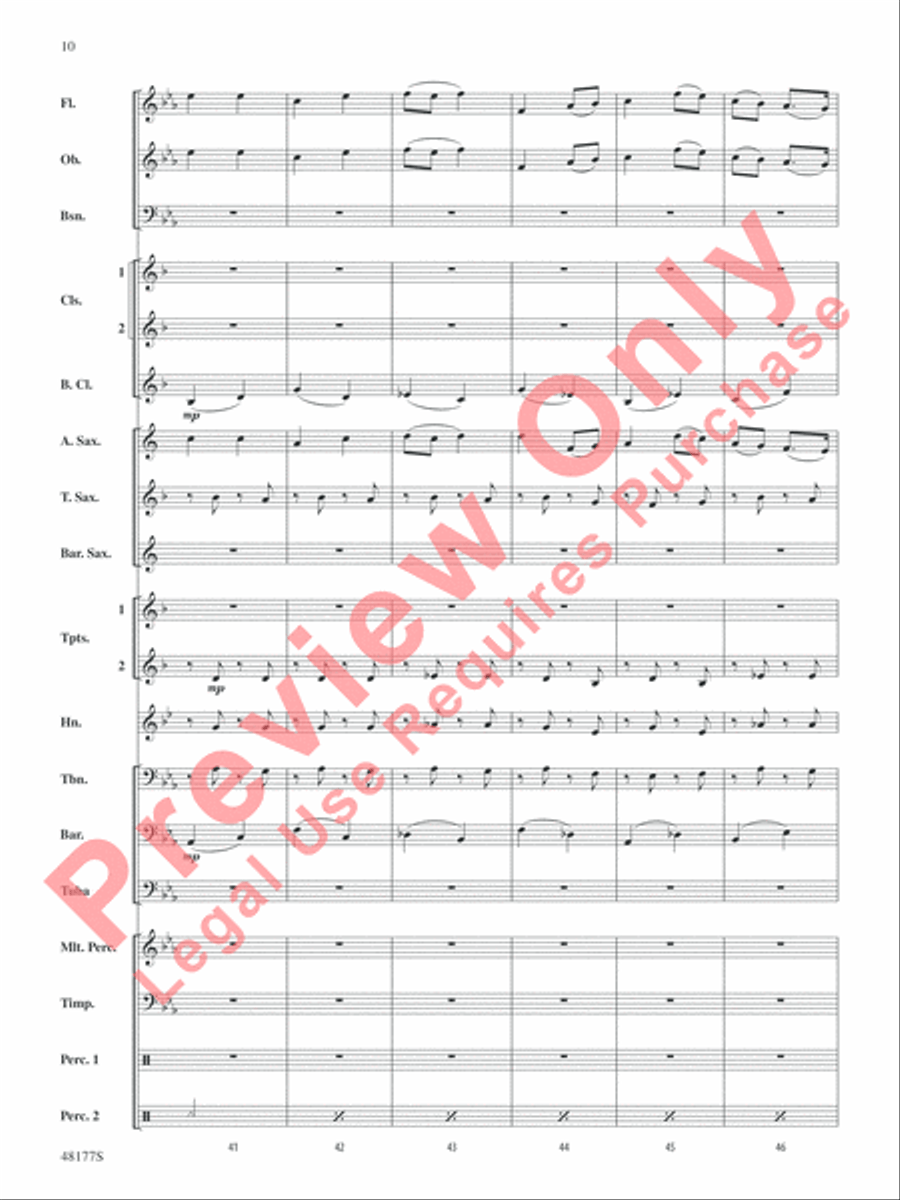 English Folk Song Suite English Folk Song Suite Concert Band scores gallery preview page 11