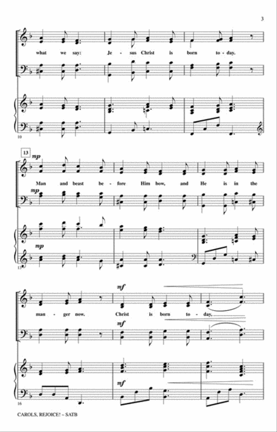 Carols, Rejoice! Carols, Rejoice! 4-Part scores gallery preview page 3