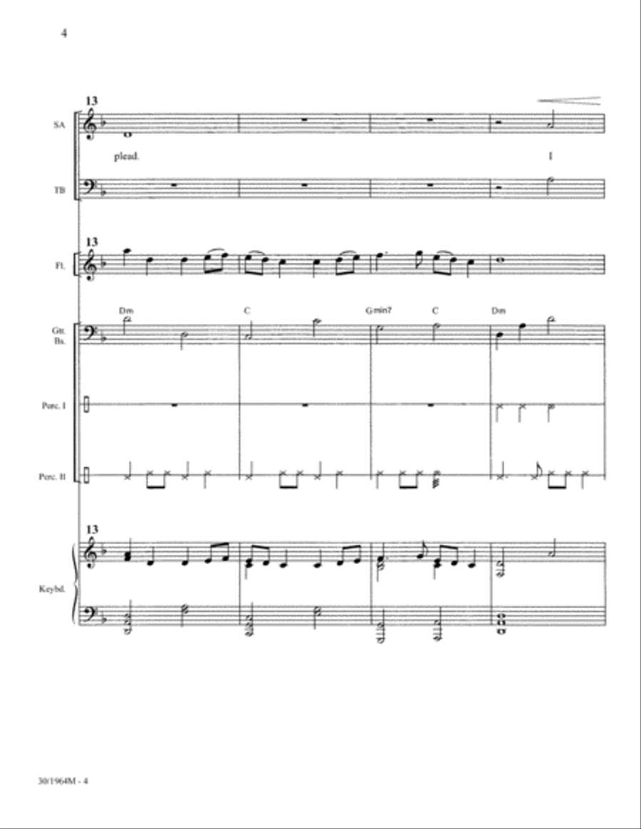 My Faith Has Found a Resting Place - Flute and Rhythm Score and Parts - Digital Flute scores gallery preview page 6