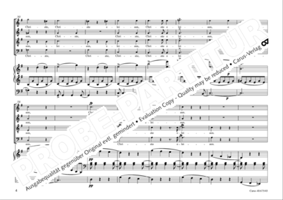 Mass in G Major 4-Part scores gallery preview page 7