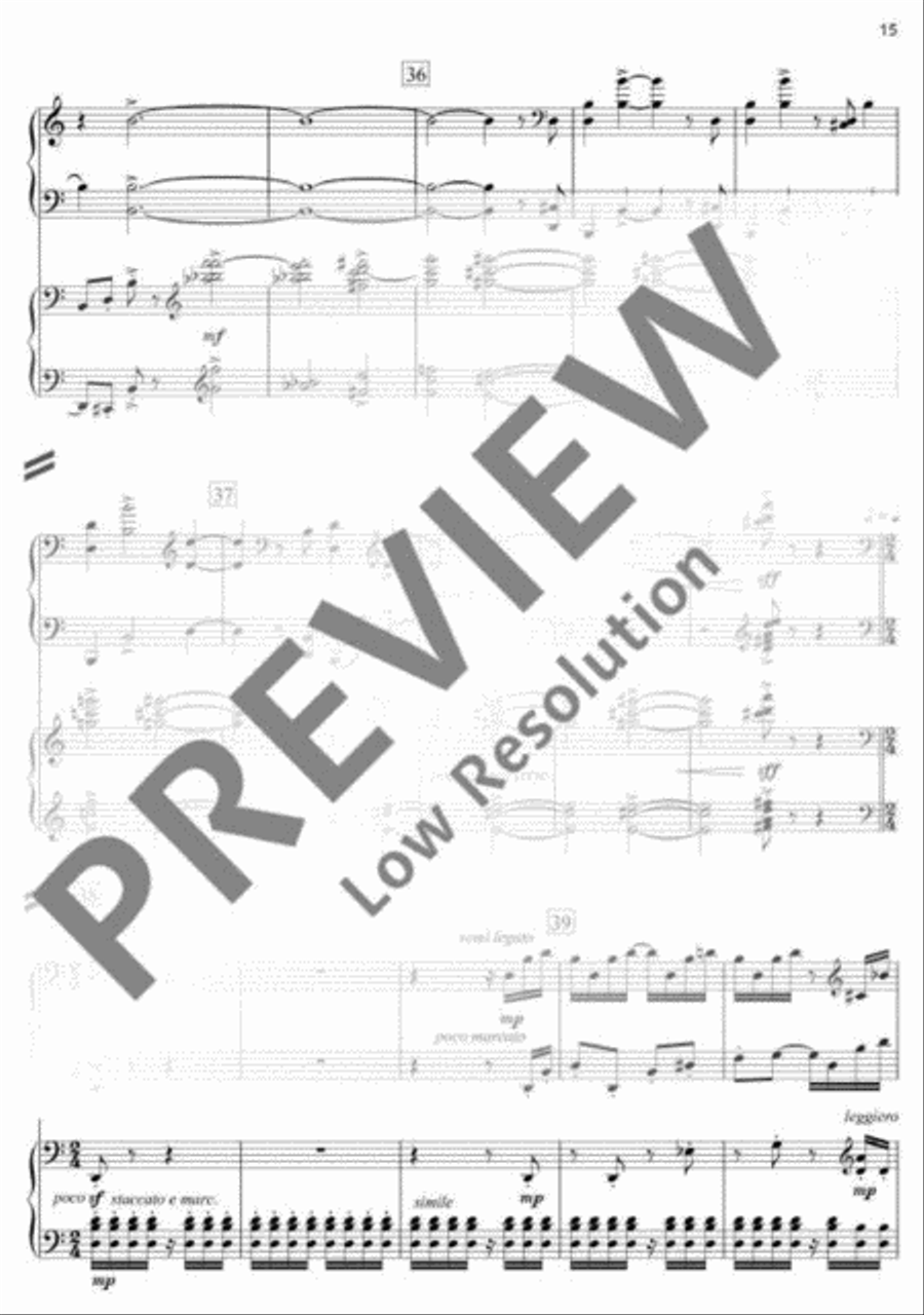 Symphony in Three Movements Piano scores gallery preview page 16