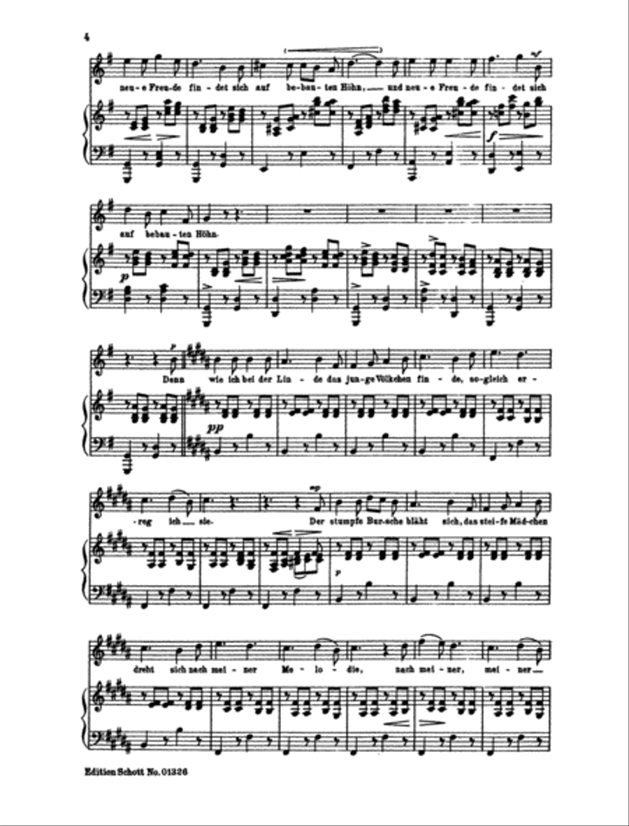 Der Musensohn / Frühlingsglaube High Voice scores gallery preview page 3