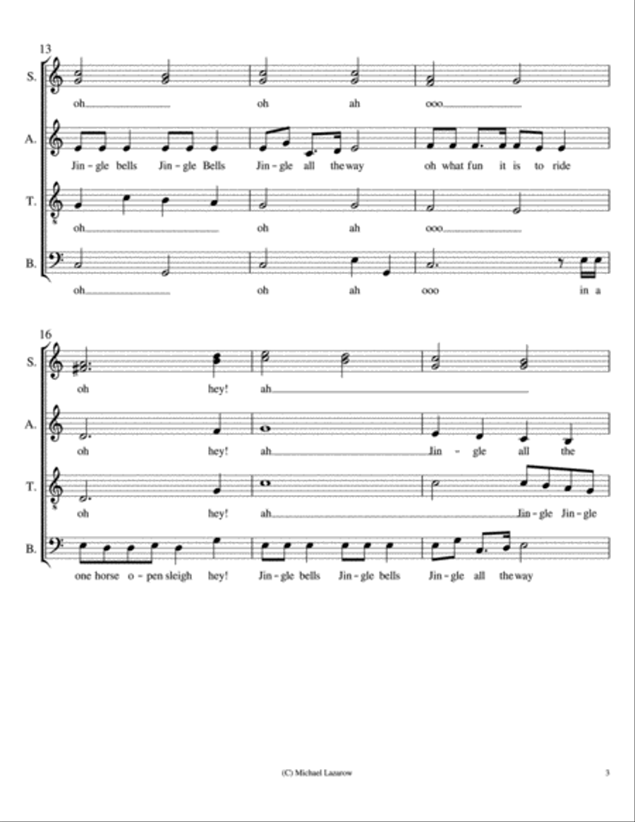 Jingle Bells Divisi scores gallery preview page 3