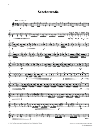 Scheherazadia from Graded Music for Snare Drum, Book IV