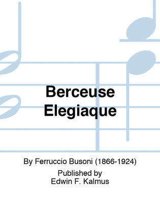 Book cover for Berceuse Elegiaque