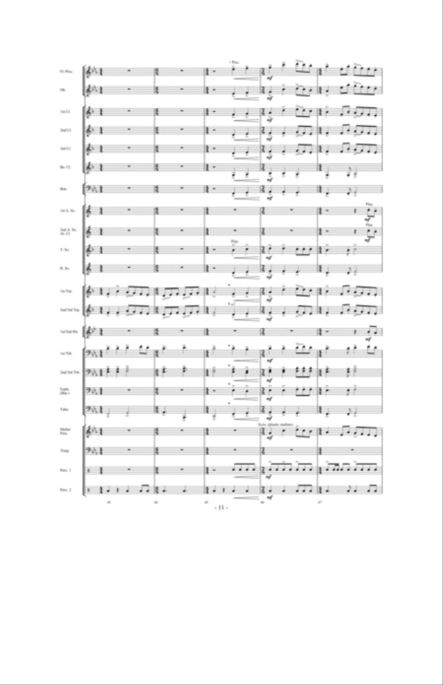 Forever Shining Concert Band scores gallery preview page 10