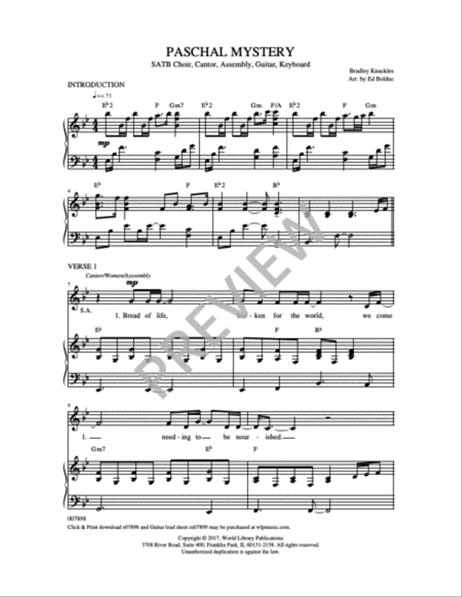 Paschal Mystery 4-Part scores gallery preview page 3