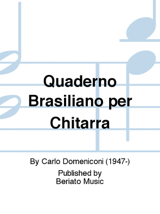 Book cover for Quaderno Brasiliano per Chitarra