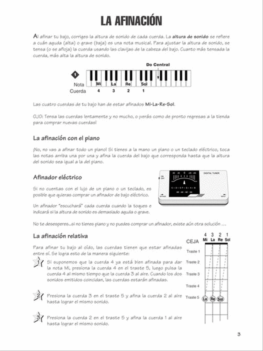 FastTrack Bass Method 1 – Spanish Edition image number null