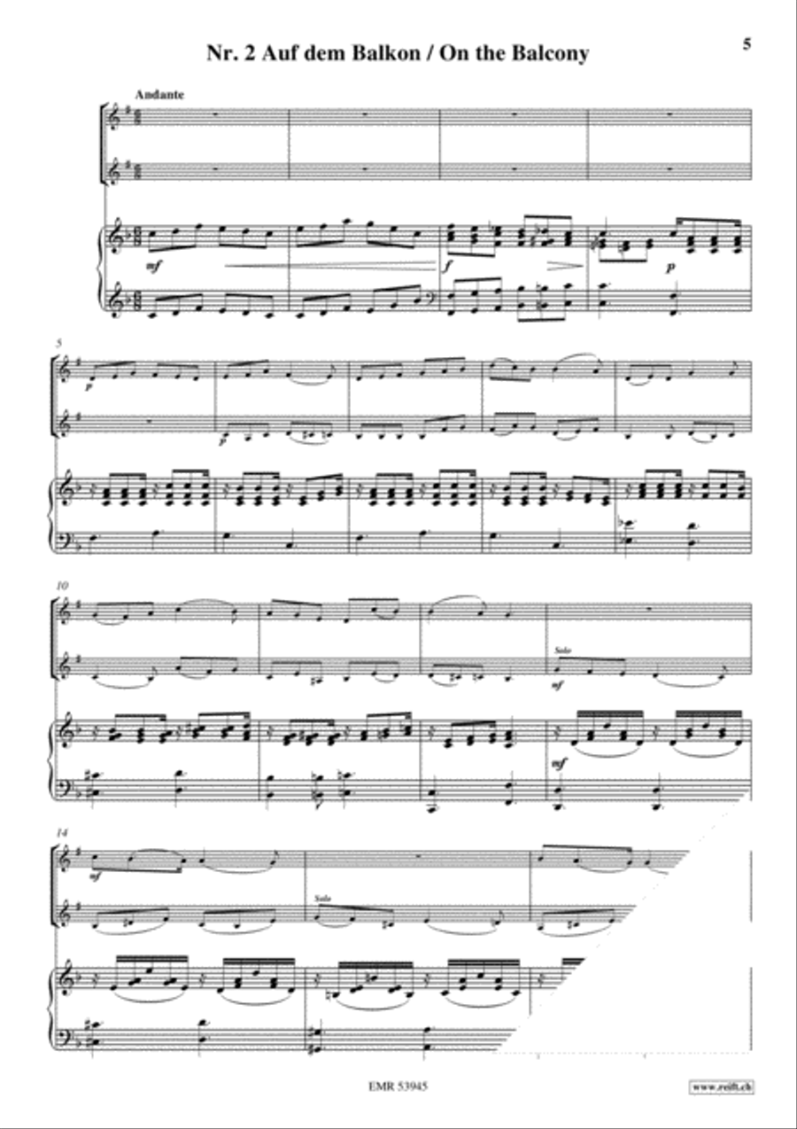 Erinnerung an Kijanitza Bass Clarinet scores gallery preview page 4