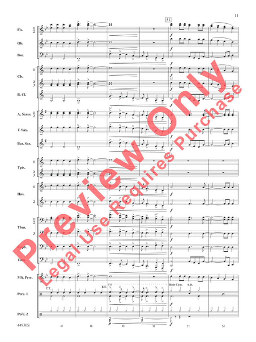 Christmas Vacation Christmas Vacation Concert Band scores gallery preview page 11