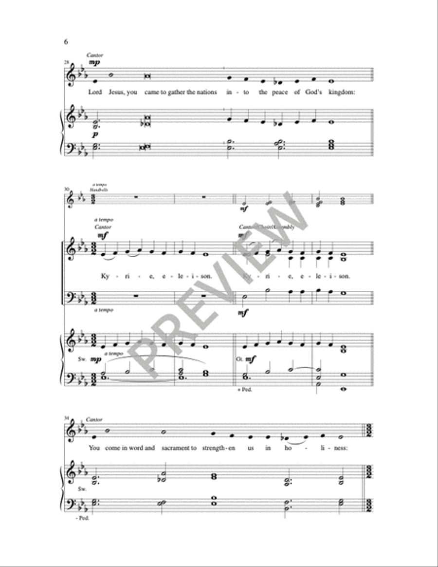 Advent Gathering Rite 3-Part scores gallery preview page 3